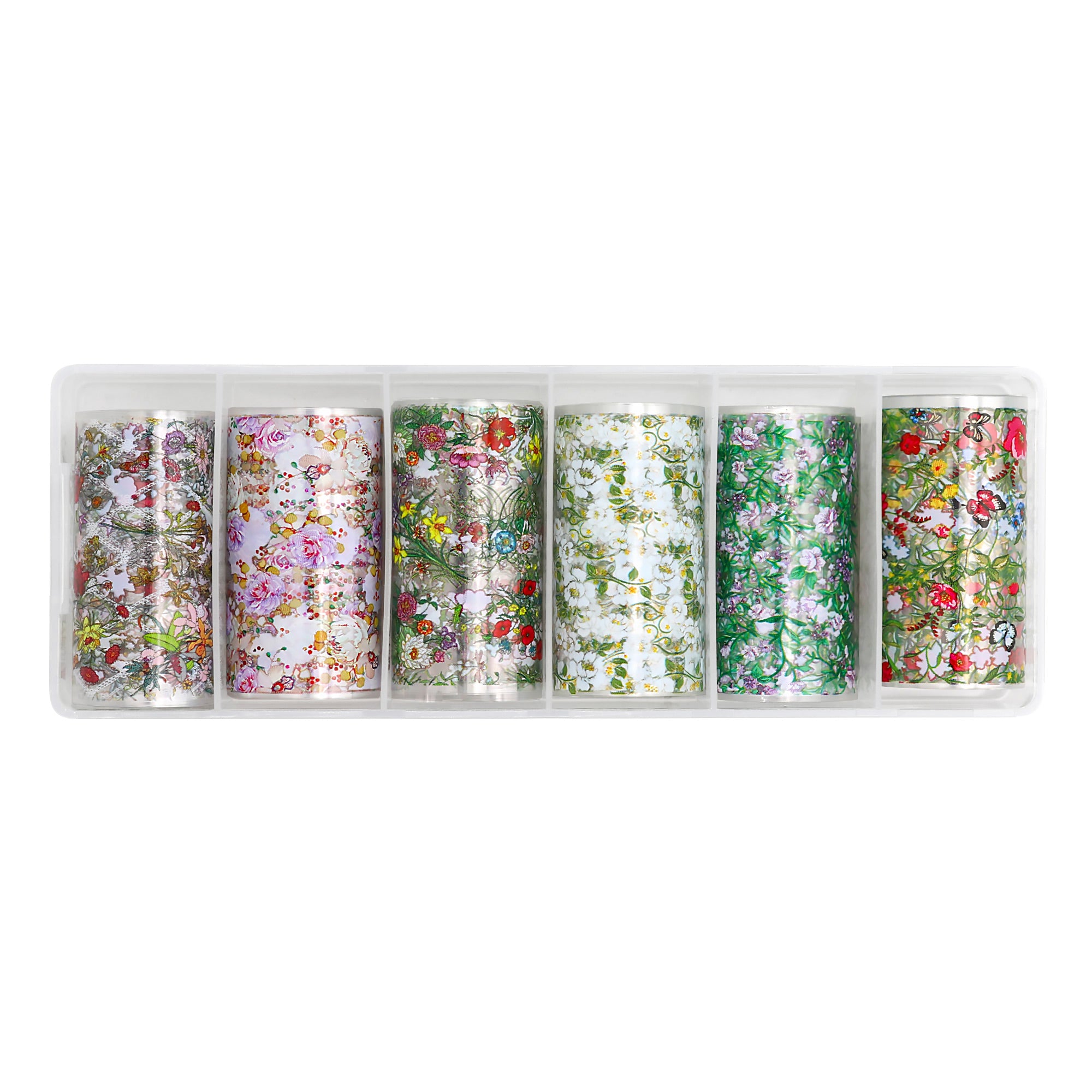 Nail Art Foil Box / 6 Designs / Petal Kiss Nail Art Foil Box / 6 Designs / Petal Kiss / Floral / Spring Nail Art  Summer / Garden /  Flowers / Decals