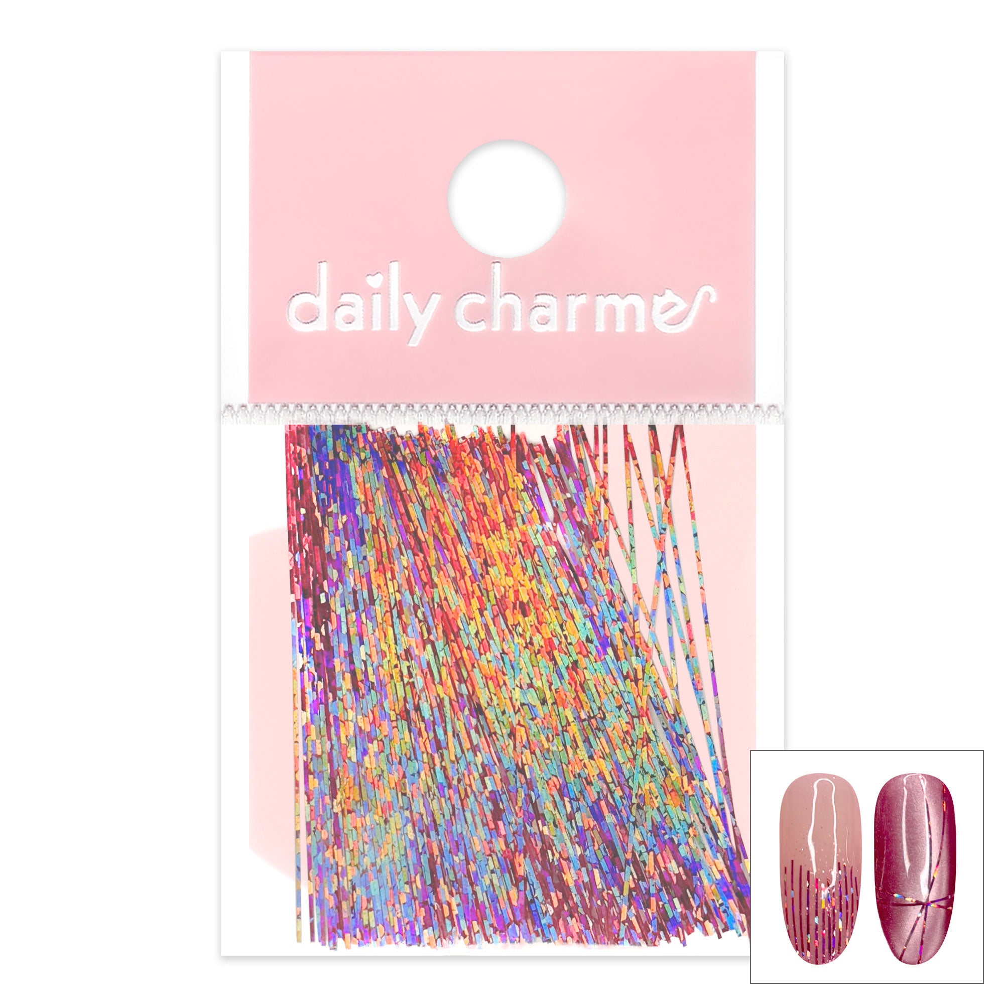 Ultra Thin Holographic Film Paper Strips / Pink Ultra Thin Holographic Film Paper Strips / Pink Nail Art Decor Supply Holo Trend Cool Unique