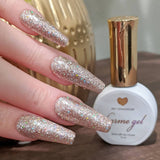 Charme Gel / Holographic H01 Chandelier Glitter Bottle Nail Polish