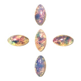 Glass Gem / Fire Opal Marquise Stones Nail Art Supplies