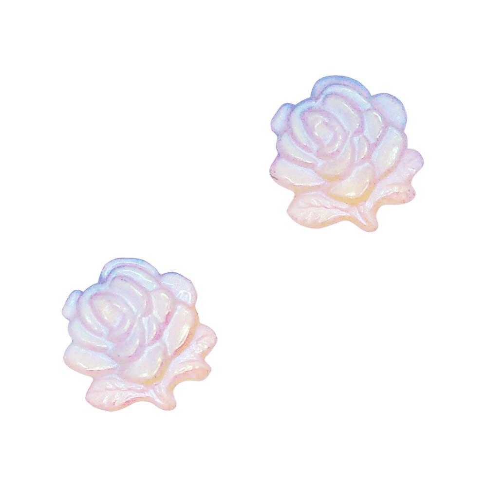 Preciosa Glass Gem / Rose Flatback / Matte Jonquil AB Preciosa Glass Gem / Rose Flatback / Matte Jonquil AB for Nail Art