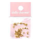 Daily Charme Nail Art Supply Small Gold Spike Studs for Punk Nail Art