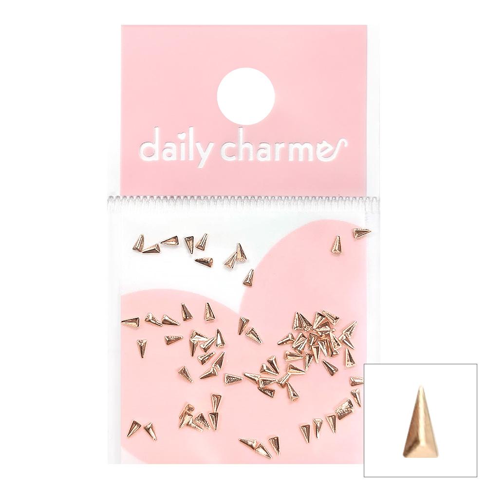Mini Skinny Triangle Stud / Rose Gold Nail Art Metallic Studs Rose Gold Mini Skinny Triangle Geometric Accent