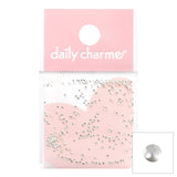 Nail Art Decoration Ultra Mini Round Studs Silver Metallic Dot