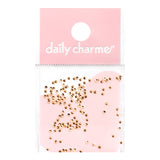 Nail Art Decoration Ultra Mini Round Studs Rose Gold Metallic Dot
