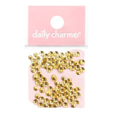Nail Art Decoration Mini Round Studs Gold Metallic Dot Circle 3mm