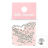 Nail Art Decoration Mini Round Studs Silver Metallic Dot Circle 2mm 3mm