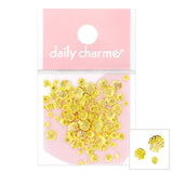 Daily Charme Nail Charm Stud Seashell Mix / Gold Summer Ocean Beach