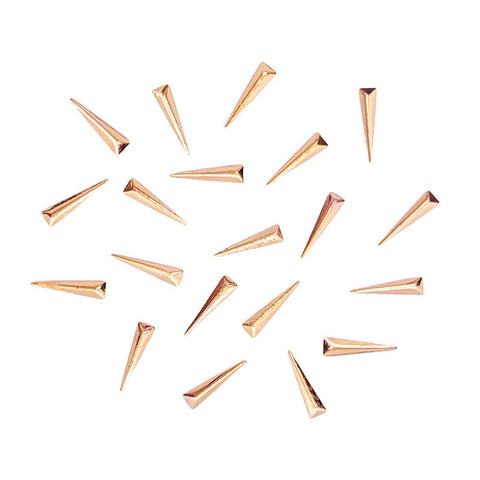 Daily Charme Nail Supply Long Skinny Triangle Studs / Rose Gold