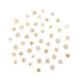 Daily Charme Nail Art Supply Sparkling Snowflake Stud / Gold