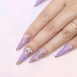 Metallic Gold Nail Art Studs Mystical Moon Mix for Kawaii Galaxy Nails