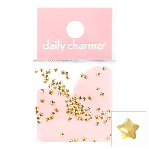 Metallic Gold Nail Art Studs Mini Star for Kawaii Galaxy Unicorn Nails