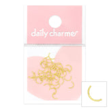 Nail Art Supply 3D Gold Thin Half Circle Gold Metallic Studs Frame Bar