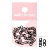 Oversized Chain Mix / Metallic Gunmetal Nail Art Charms Decoration