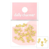 Daily Charme Nail Art | Blooming Roses Mix / Gold