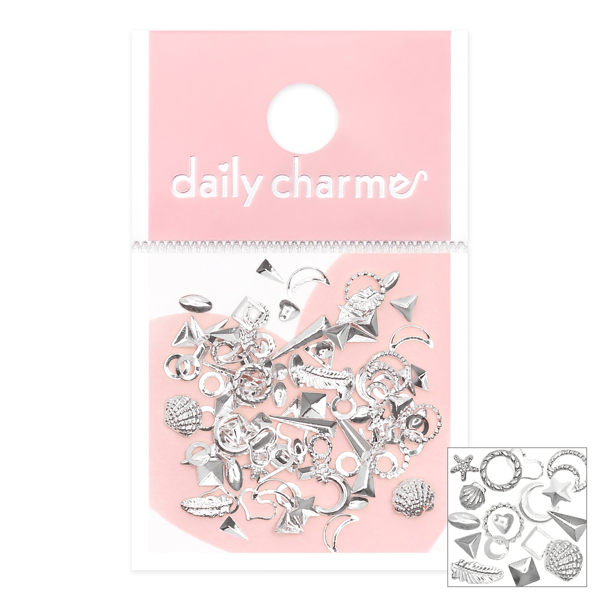 Ultimate Metallic Studs Mix / Silver Ultimate Metallic Studs Mix / Silver Marquise Circle Value