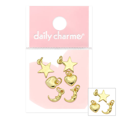 Daily Charme Nail Art | Celestial Dangles Mix / Gold