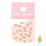 Mini Leaf / Gold Nail Art Studs Charm Jewelry Decor