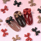 Daily Charme Nail Art | Stitched Bow Resin Cabochons Mix for Fall Nails