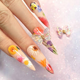 Daily Charme Fluttering Butterfly Resin Charm / Glittery Clear