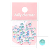 Nail Art Decor | Dreamy Bubbles Iridescent Flatback Beads / Blue