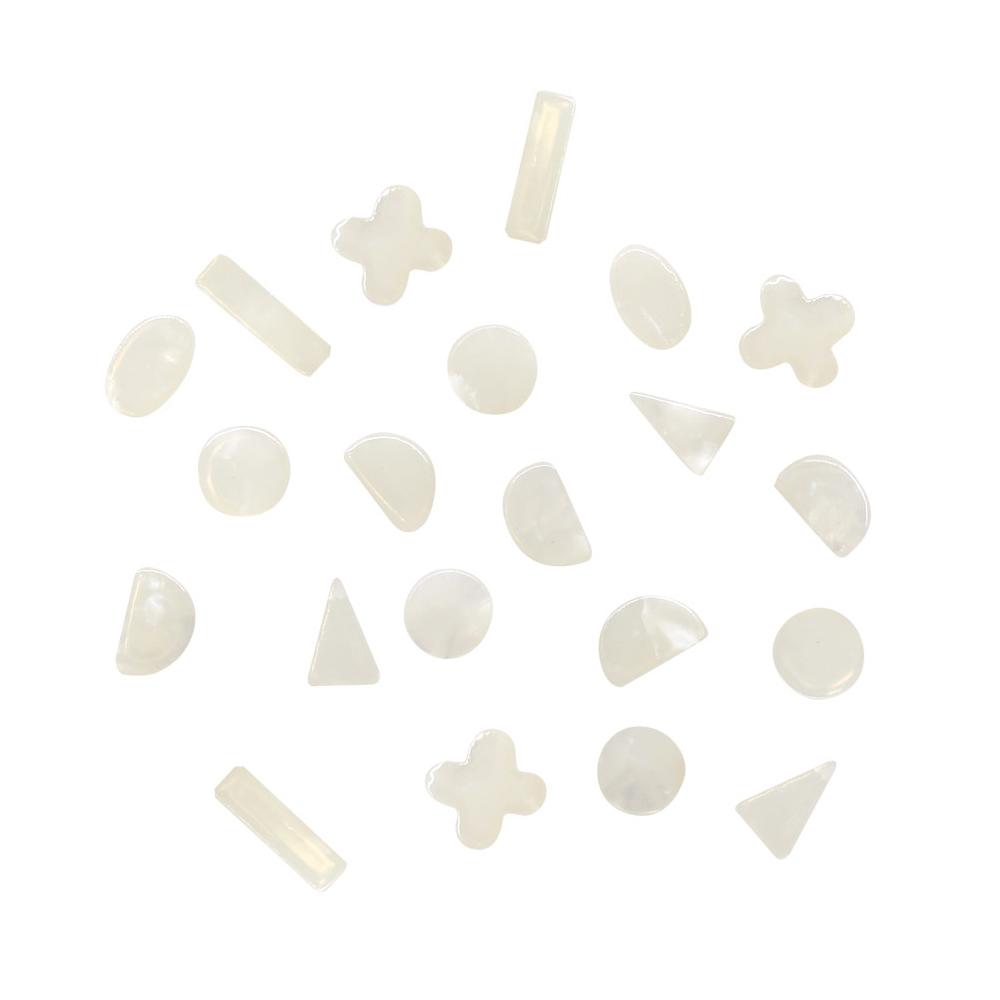 Resin Gemstone Mix / Ivory Daily Charme Nail Supply Japanese Nail Art Resin Gemstone Mix / Ivory