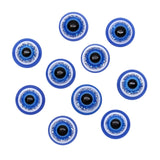 Glittery Evil Eye Blue 6MM 8MM for Nail Art