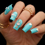 Polymer Clay Decor / Love Letter Valentine's Day Nail Art Hearts Lips