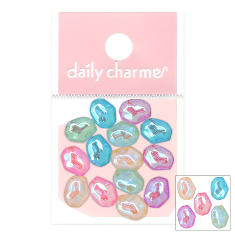 UruUru Nail Aurora Wave Glass Gem / Neon Bright Mix