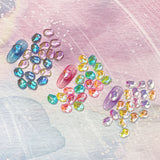 UruUru Nail Aurora Wave Glass Gem / Neon Bright Mix