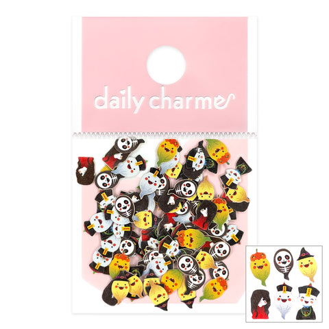 Halloween Soft Paper Glitter / Ghostly Soiree Cute Scary Nail Art Supplies Chinese Zombie Ghost