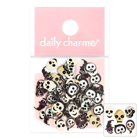 Halloween Soft Paper Glitter / Boos & Bones Skulls Nail Art Decor Supplies