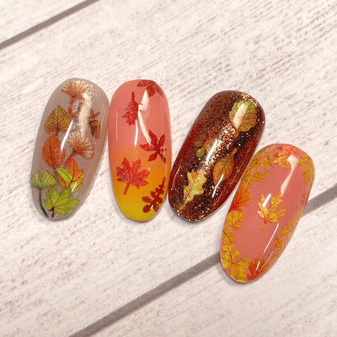 Fall Foliage Soft Paper Glitter / Autumn Leaves Nail Art Decor