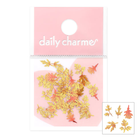 Fall Foliage Soft Paper Glitter / Golden Maple Nail Art Decor
