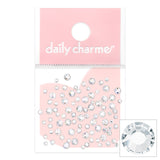 Charme Crystal Round Flatback Rhinestone Nail Art Clear