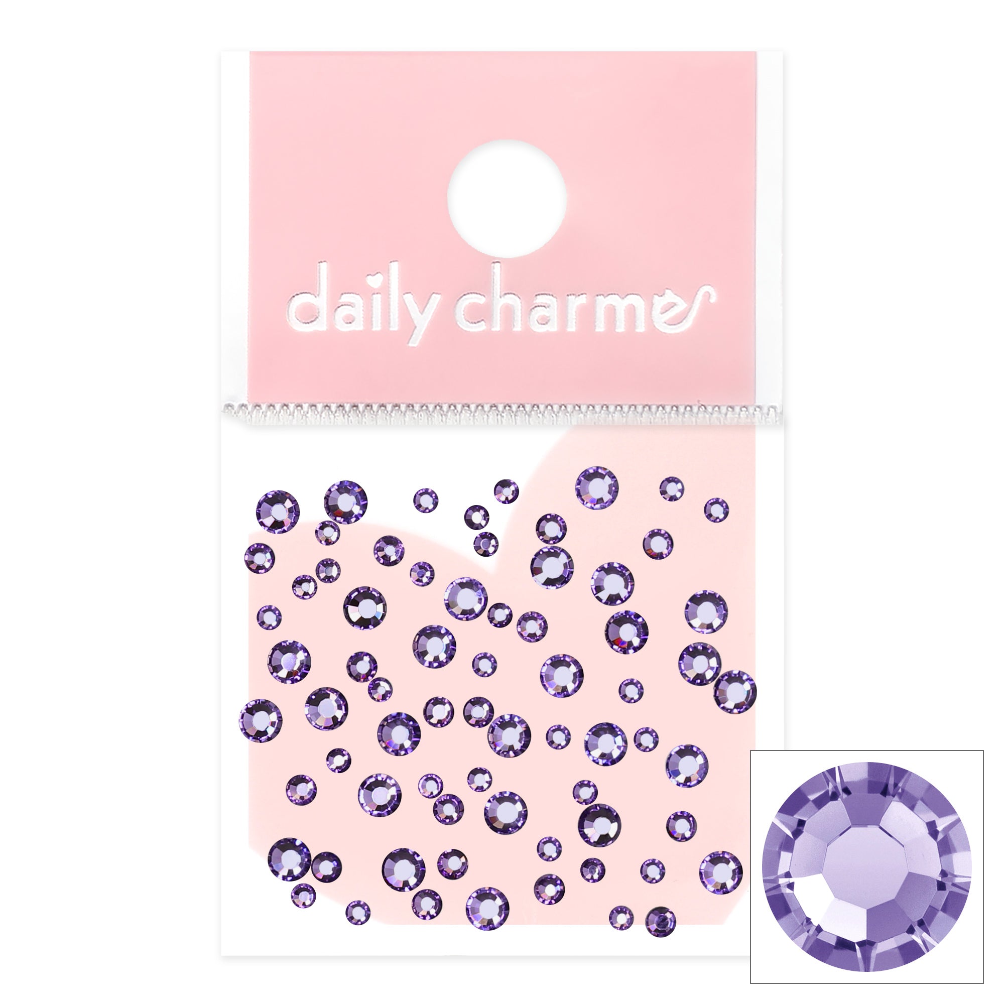 Charme Crystal Round Flatback Rhinestone / Tanzanite Charme Crystal Round Flatback Rhinestone / Tanzanite Purple Violet Nail Art