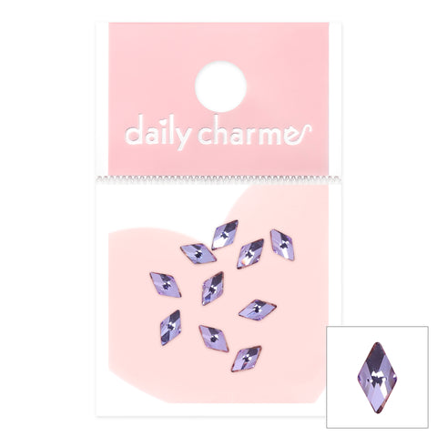 Charme Crystal Rhombus Flatback Rhinestone / Lilac Purple Nail Decor