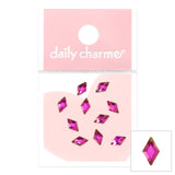 Charme Crystal Diamond Flatback Rhinestone / Vitrail Medium Fuchsia Pink Green