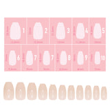 Charme Gel Extension Tips / Coffin / Short / Ivory