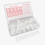 Charme Gel Extension Tips / Square / Medium / Clear Nail Chips