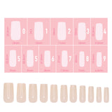 Charme Gel Nail Extension Tips Chips Square / Medium / Ivory