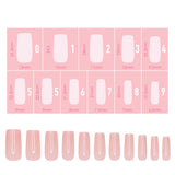 DIY Nail Charme Gel Extension Tips / Square / Medium / Blush
