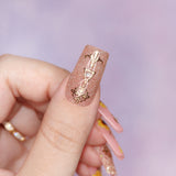 DIY Nail Charme Gel Extension Tips / Square / Medium / Blush Pink