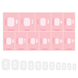 DIY Nail Charme Gel Extension Tips / Squoval / Extra Short / Clear