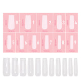 Charme Gel Extension Tips / Square / Extra Long / Clear Nail Chips