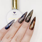 Charme Gel Extension Tips / Stiletto / Long / Clear Nail Chips
