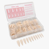 Charme Gel Extension Tips / Stiletto / Long / Ivory Beige Nail Chips