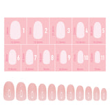 Charme Gel Extension Tips / Oval / Short / Blush Pink Nails