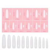 Charme Gel Extension Tips / Oval / Extra Long / Clear Nail DIY