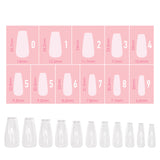 Charme Gel Extension Tips / Coffin / Medium / Clear Nail Art X Gelly